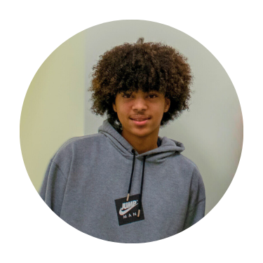 photo of a teenage black boy with an afro